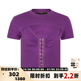 T恤 YCH女士休闲大领套头短袖 折扣