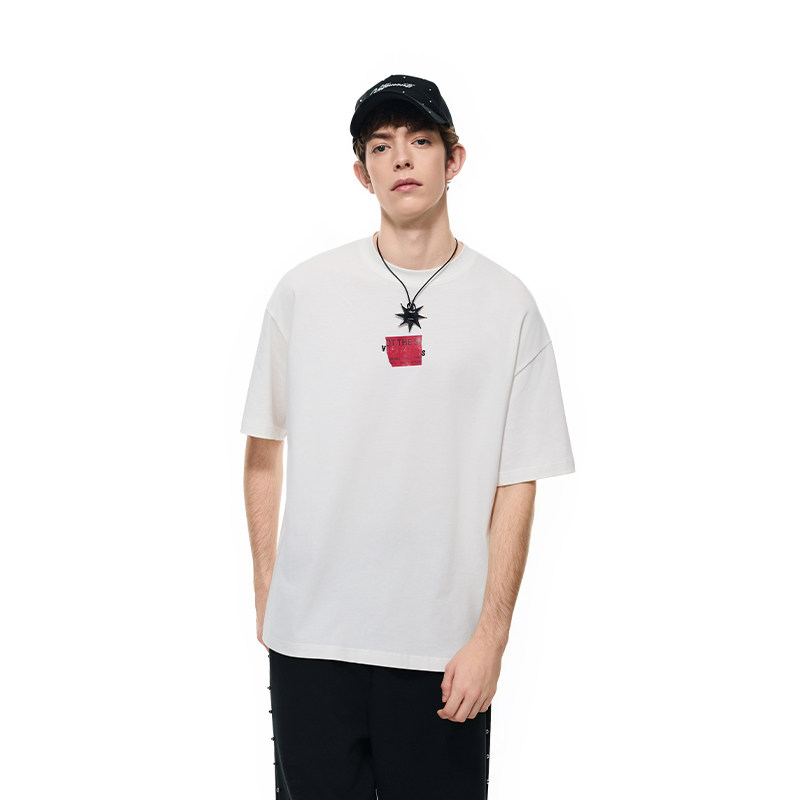 VETEMENTS26春夏新品男女同款时尚宽松纯棉短袖T恤银泰百货301446图片