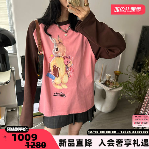 AlexiaSandra插肩长袖T恤