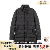 HERNO 301574 立领无帽羽绒服银泰百货精品 冬款 黑色男士