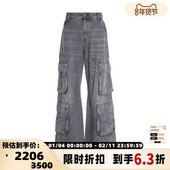 春夏新款 女士潮流阔腿牛仔裤 水洗产品 DIESEL 银泰百货 301574