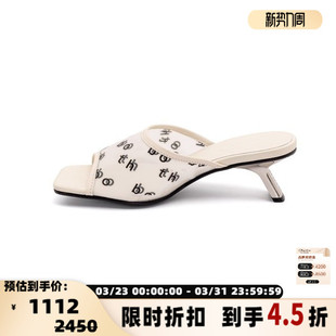 中跟凉鞋 BOTH logo字母印花一脚蹬时尚 春夏新款 301574 女士