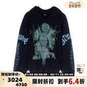 男女同款 WE11DONE 秋冬新款 宽松休闲连帽卫衣银泰百货精品301574