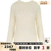 Jil Sander圆领徽标针织衫 女士上衣银泰百货精品
