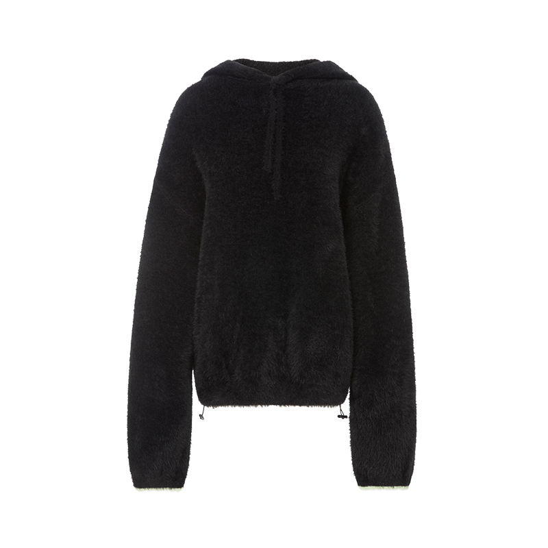 YCH秋冬款女士连帽卫衣绒衫