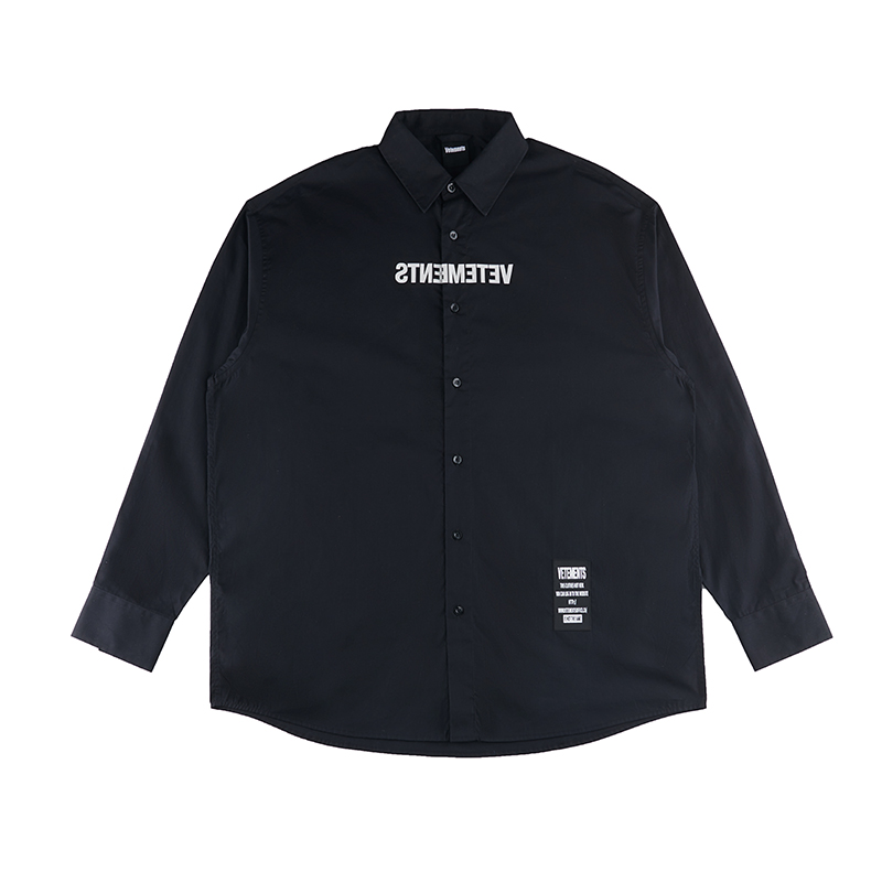 VETEMENTS长袖休闲衬衫