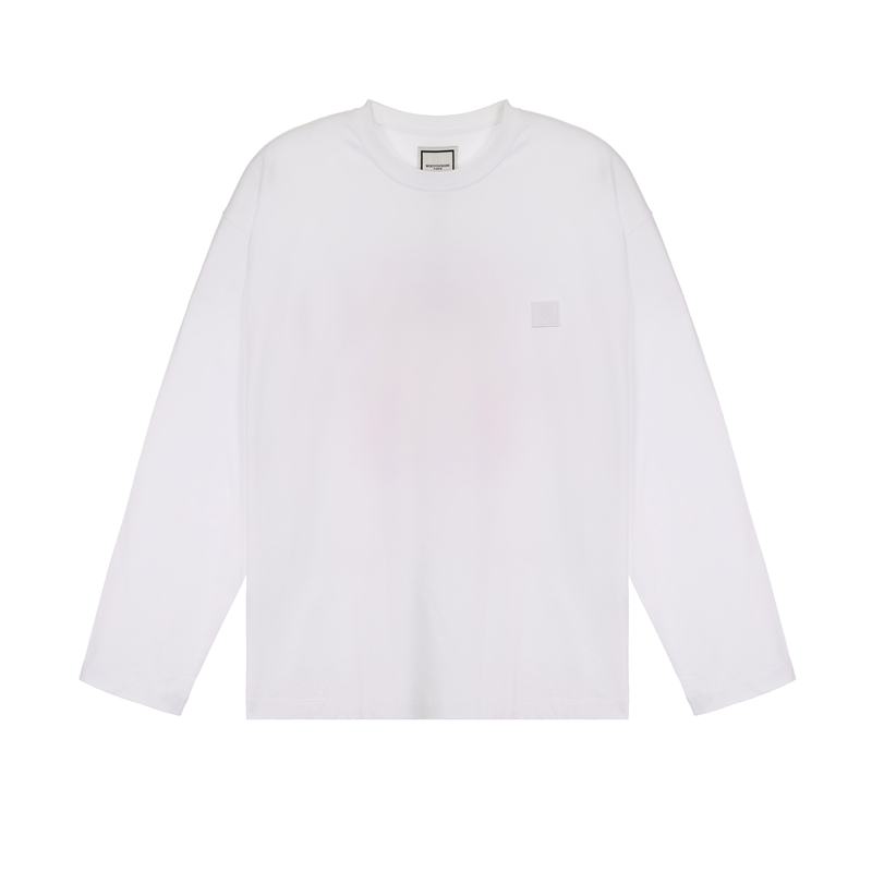 WOOYOUNGMI 春夏新款男士后背印花长袖圆领T恤银泰百货 301574