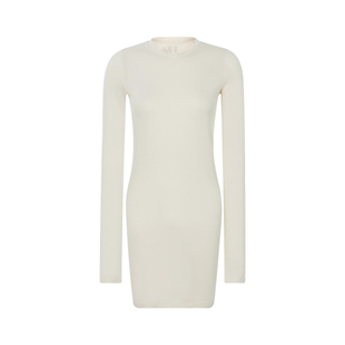 连衣裙短裙 百搭打底裙长袖 RECTO春夏女士米色薄款 修身