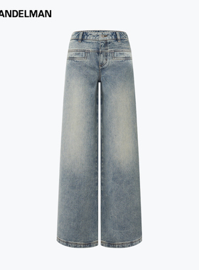 ANN ANDELMAN25春夏女士微低腰直筒型牛仔裤银泰百货301286