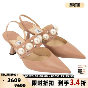 银泰 JIMMY 凉鞋 春夏羊皮一脚蹬尖头女细跟高跟鞋 301604 CHOO