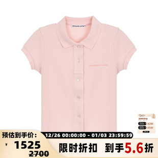 WANG 银泰百货 春夏女士经典 T恤POLO衫 301574 纯色短袖 ALEXANDER