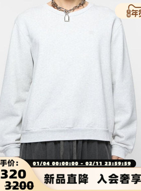 ACNE STUDIOS 25秋冬新款男士棉质宽松套头卫衣银泰百货 301574
