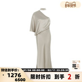 中长连衣裙 女士纯色收腰简约气质修身 折扣 MATERIEL