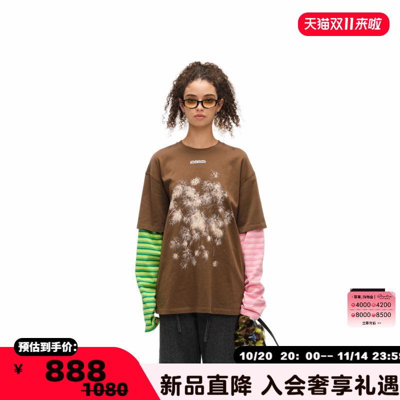 AlexiaSandra袖子假两件T恤