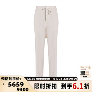 春夏新款 Cucinelli 男士 亚麻休闲裤 301574 银泰百货 Brunello