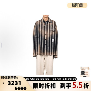 YASUHIRO 银泰百货 棉质男士 衬衫 301574 条纹休闲长袖 MIHARA