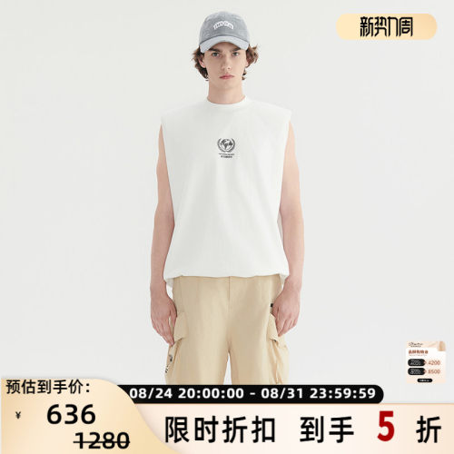 VETEMENTS 男女同款时尚潮流休闲罗纹针织马甲背心 银泰 301446