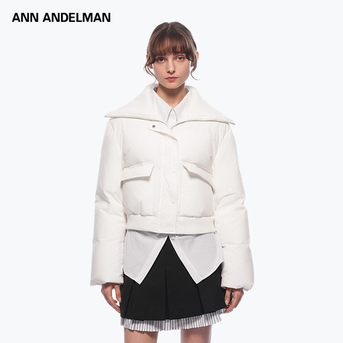 ANN ANDELMAN  秋冬女士毛织翻领羽绒服银泰百货 301286