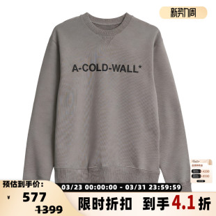银泰百货 WALL中性字母印花圆领卫衣宽松潮流套头衫 301596 COLD