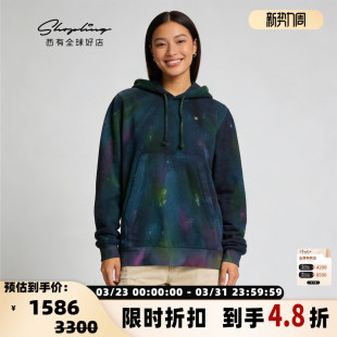 301604 卫衣银泰百货 Acne Studios秋冬女士抽绳拼色套头连帽衫