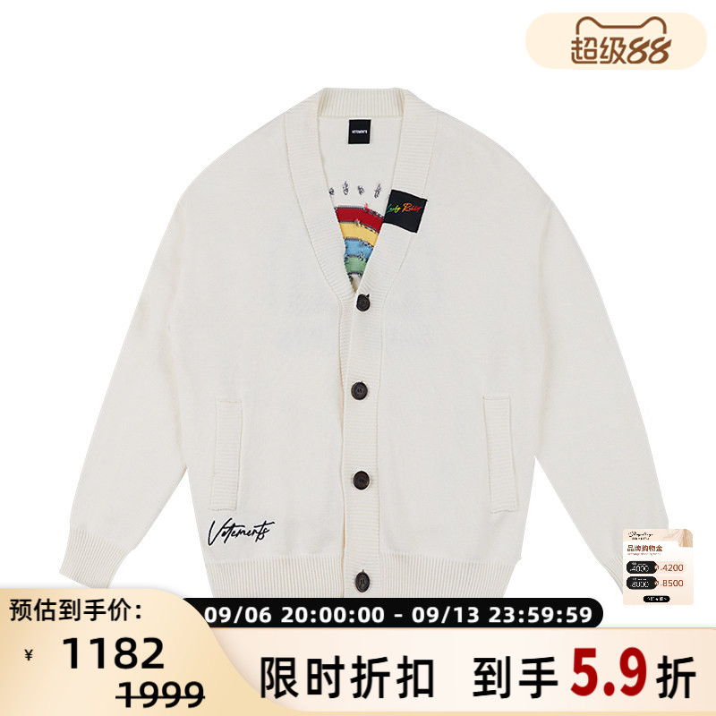 VETEMENTS男女同款针织开衫图片