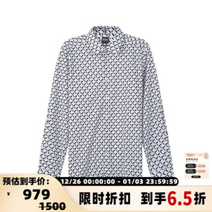 Boss雨果博斯 印花银泰百货 男士 衬衫 300095 长袖 Hugo