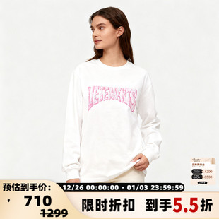 VETEMENTS秋冬男女同款 301446 图案设计圆领套头卫衣银泰百货