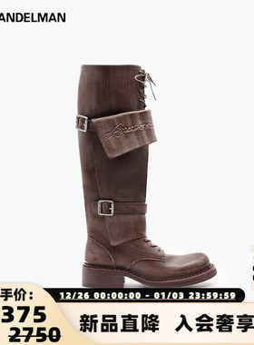 ANN ANDELMAN 25秋冬新款女士潮流都市中长靴银泰百货 301286