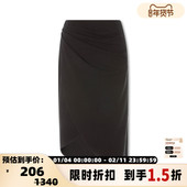 褶皱半身裙围裹通勤优雅中长裙 STORIES 折扣 INSPIRE