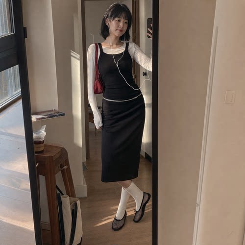 NinetyPercent修身背心吊带裙