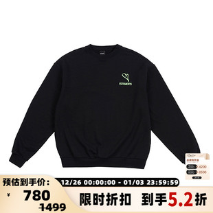 VETEMENTS秋冬新款 男女简约休闲圆领卫衣 情侣潮流打底衫