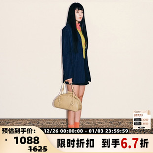 TOITT 潮流女士牛皮手提单肩保龄球包银泰百货301594 BAGS春夏新款