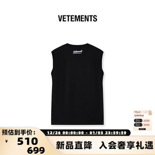 短袖 可乐刺绣印花工艺男女同款 背心银泰百货301446 新款 VETEMENTS