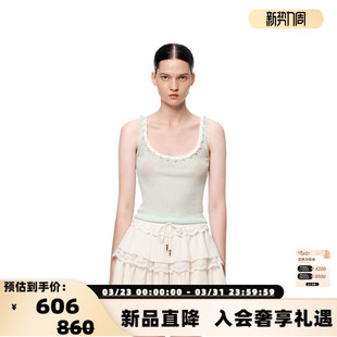 女士手工钉珠针织吊带背心银泰百货 新款 301469 ENRO SHRO