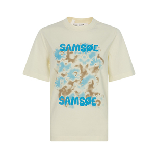 SAMSOE SAMSOE春季女士休闲经典圆领套头短袖T恤银泰百货