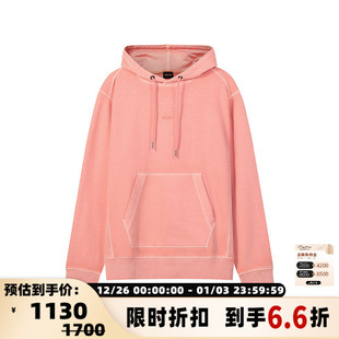 卫衣银泰 Hugo 徽标胶印做旧连帽长袖 男士 300095 Boss雨果博斯