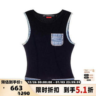 女士拼接背心银泰百货301574 秋冬新款 ANDERSSON BELL