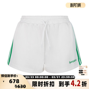 女士宽松棉质休闲运动短裤 Sporty 新款 春季 银泰百货 Rich