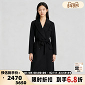 INSPIRE&STORIES 羊毛大衣银泰百货 简约女士中长款 25秋冬新款 时尚