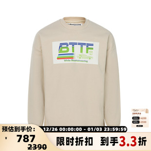 WHITE 棉质圆领logo印花长袖 MOUNTAINEERING 春季 T恤 男士 白山