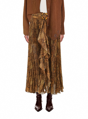 SHRO ENROEscape in ease 波嬉风中古碎花长半裙银泰百货 301469