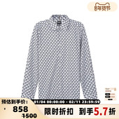 印花银泰百货 Hugo 300095 长袖 衬衫 Boss雨果博斯 男士
