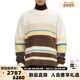 CHEN 彩色条纹针织衫 WANG FENG 25秋冬新款 男士 银泰百货 301614