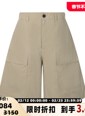 STUDIO NICHOLSON 春季男士简约休闲日常口袋装饰休闲短裤