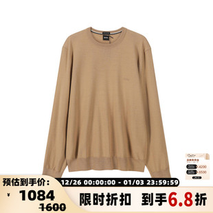 Boss雨果博斯 银泰 男士 针织衫 300095 black系列圆领羊毛衫 Hugo