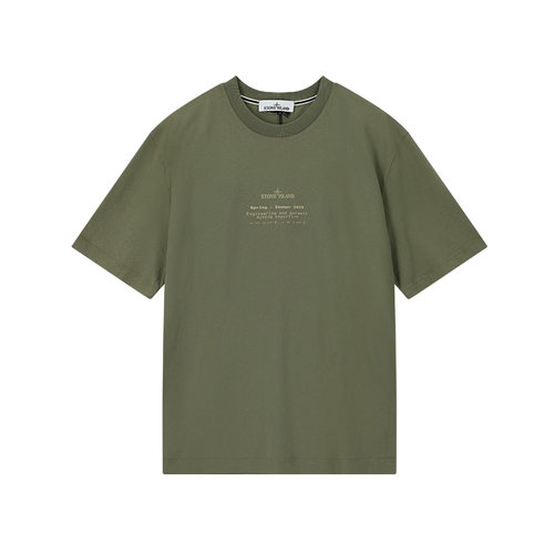 Stone Island石头岛 男士棉质宽松版圆领短袖T恤银泰百货 300095