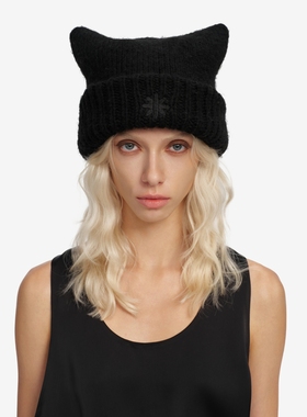 PROJECTJOIN  秋冬新款男女同款猫耳混纺毛线帽银泰百货 300228