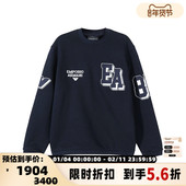 男士 LOGO刺绣圆领长袖 卫衣运动衫 Armani阿玛尼EA 银泰百货 300095