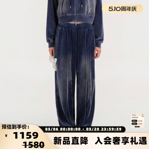 FRAILSTATE新款女士可拆卸玩偶丝绒卫裤休闲裤银泰百货 301260