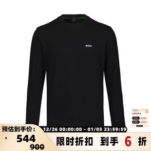 BOSS雨果博斯 T恤银泰百货 男士 圆领长袖 301353 简约时尚 HUGO